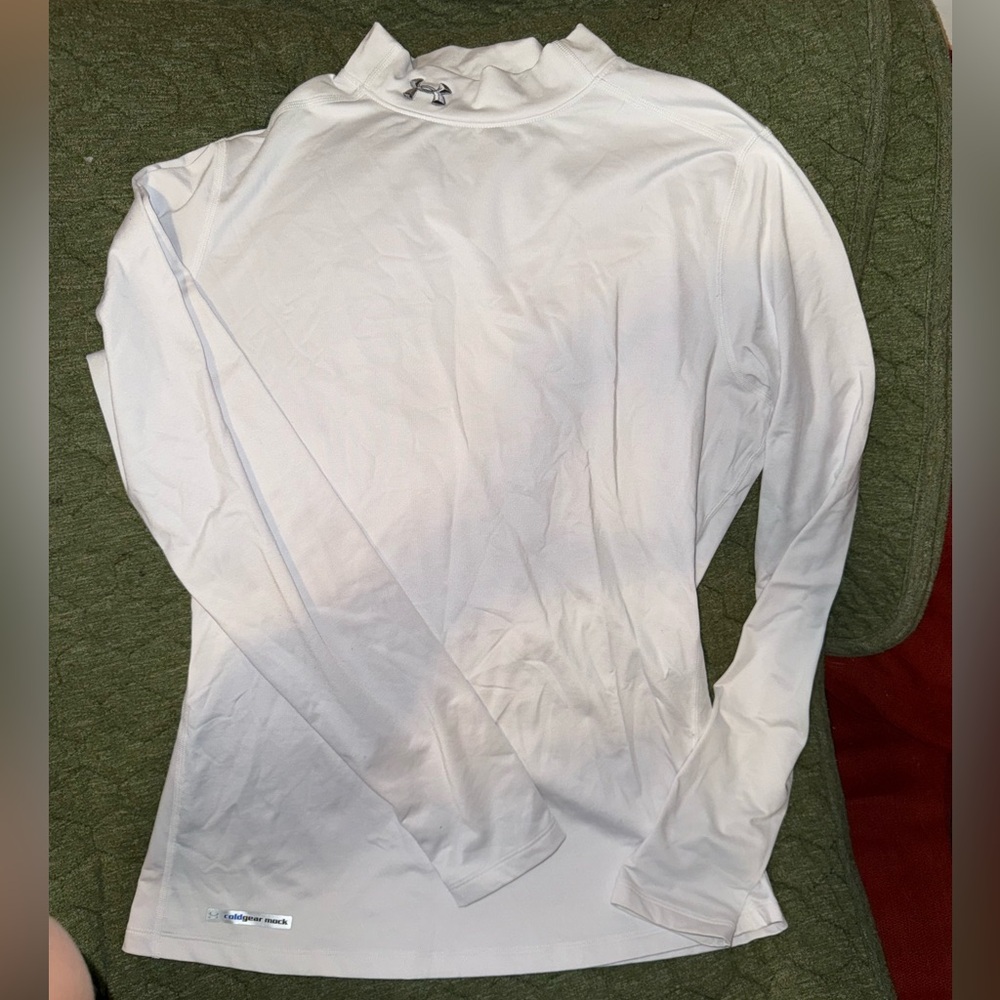 Under Armour White Long Sleeve Tee